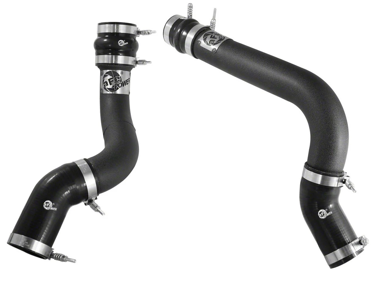 AFE BladeRunner 3-Inch Hot and Cold Charge Pipe Kit; Black (13-18 6.7L RAM 3500)