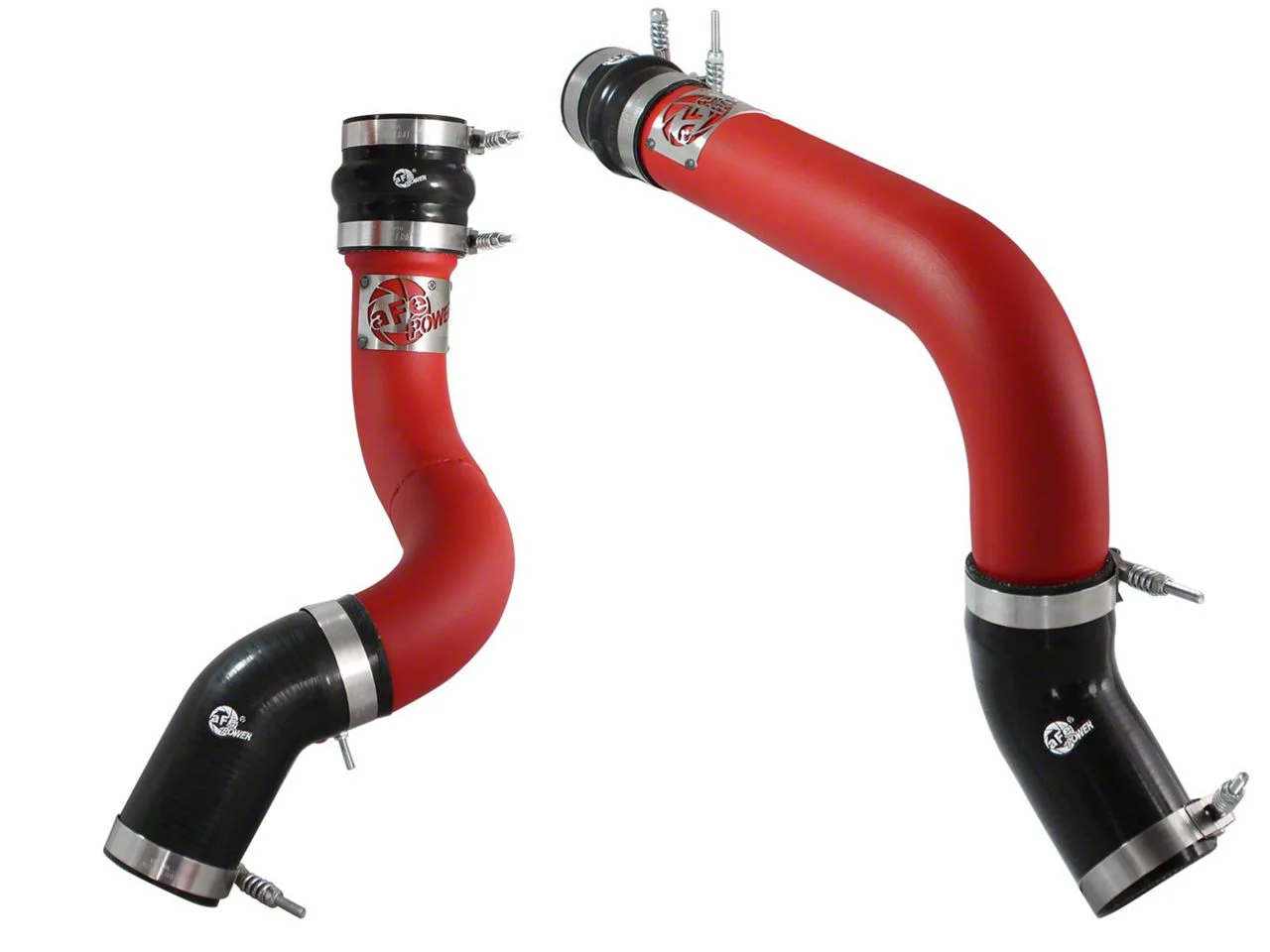 AFE BladeRunner 3-Inch Hot and Cold Charge Pipe Kit; Red (13-18 6.7L RAM 3500)