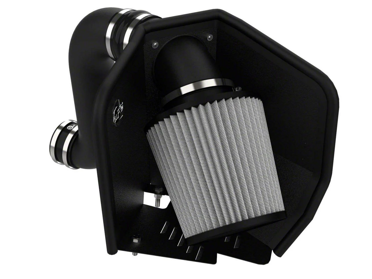 AFE Magnum FORCE Stage-2 Cold Air Intake with Pro DRY S Filter; Black (03-07 5.9L RAM 3500)