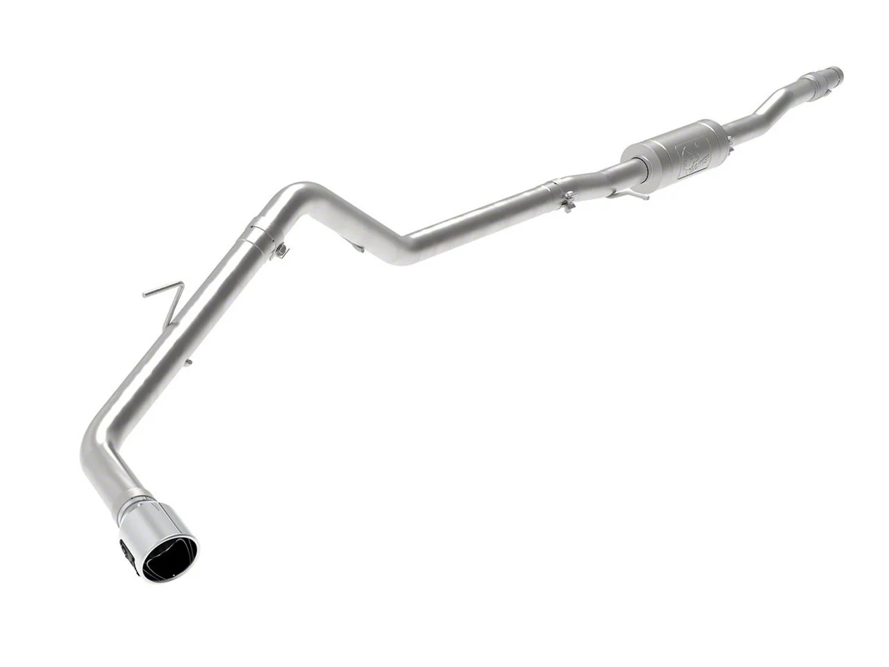 AFE Apollo GT Series Single Exhaust System with Polished Tip; Side Exit (19-23 Ranger)