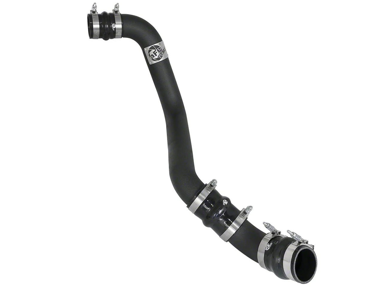 AFE BladeRunner 3-Inch Hot Charge Pipe; Black (17-19 6.6L Duramax Sierra 2500 HD)
