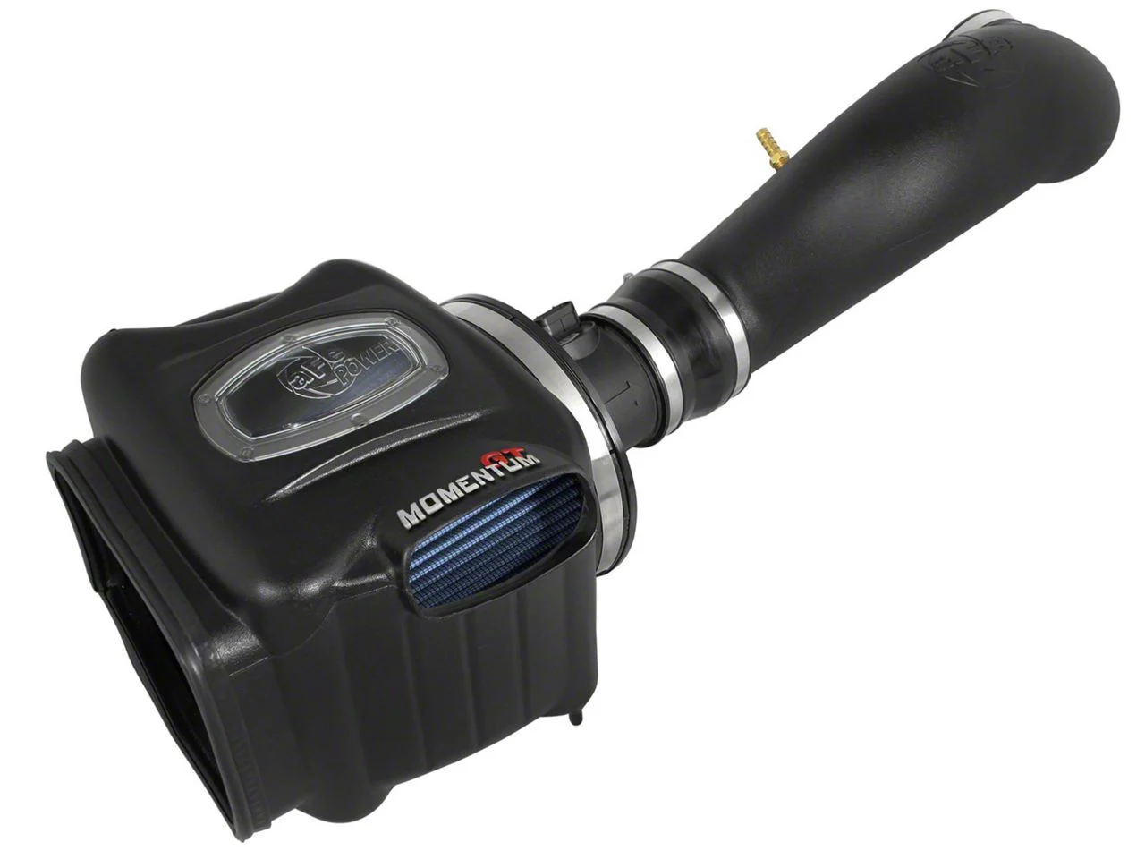 AFE Momentum GT Cold Air Intake with Pro 5R Oiled Filter; Black (07-08 6.0L Sierra 2500 HD)