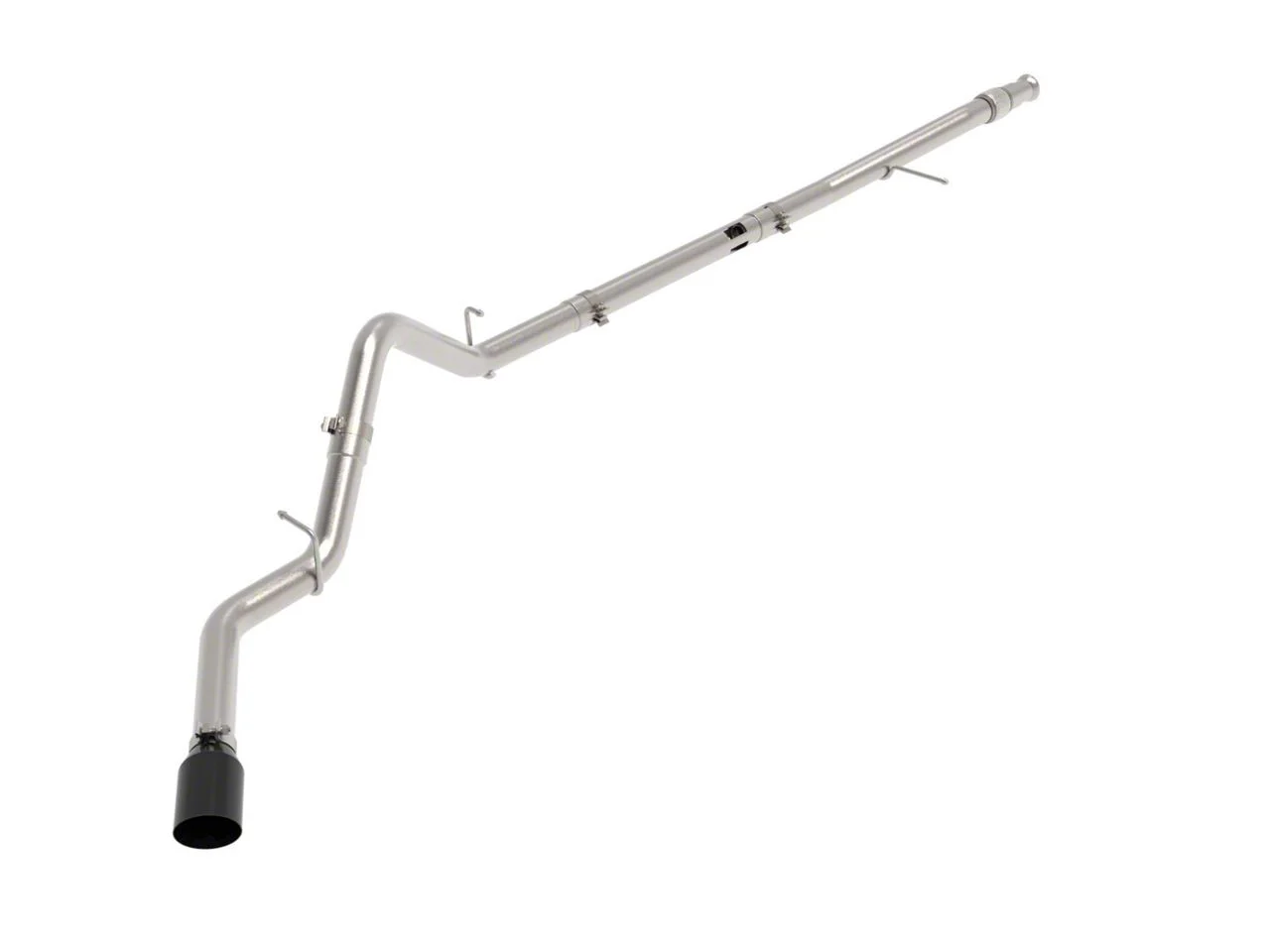 AFE Large Bore-HD 3-Inch DPF-Back Single Exhaust System with Black Tip; Side Exit (20-22 3.0L Duramax Silverado 1500)