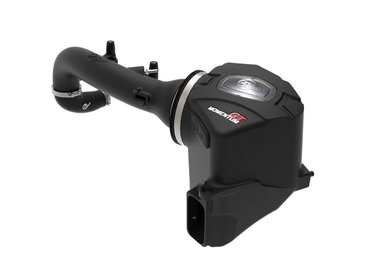 AFE Momentum GT Cold Air Intake with Pro 5R Oiled Filter; Black (19-26 2.7L Silverado 1500)