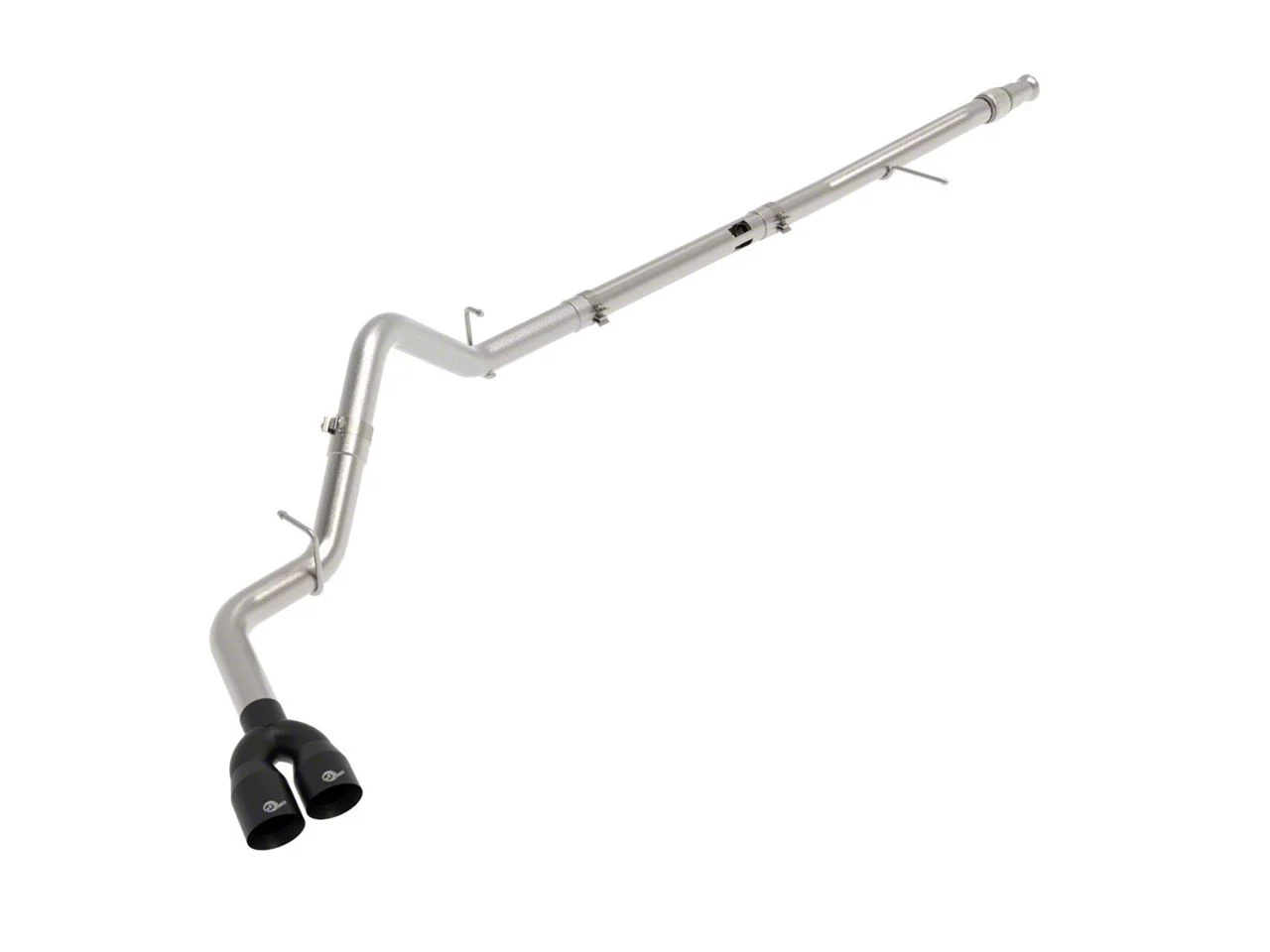 AFE Rebel XD Series 3-Inch DPF-Back Single Exhaust System with Black Tips; Side Exit (20-26 3.0L Duramax Silverado 1500)