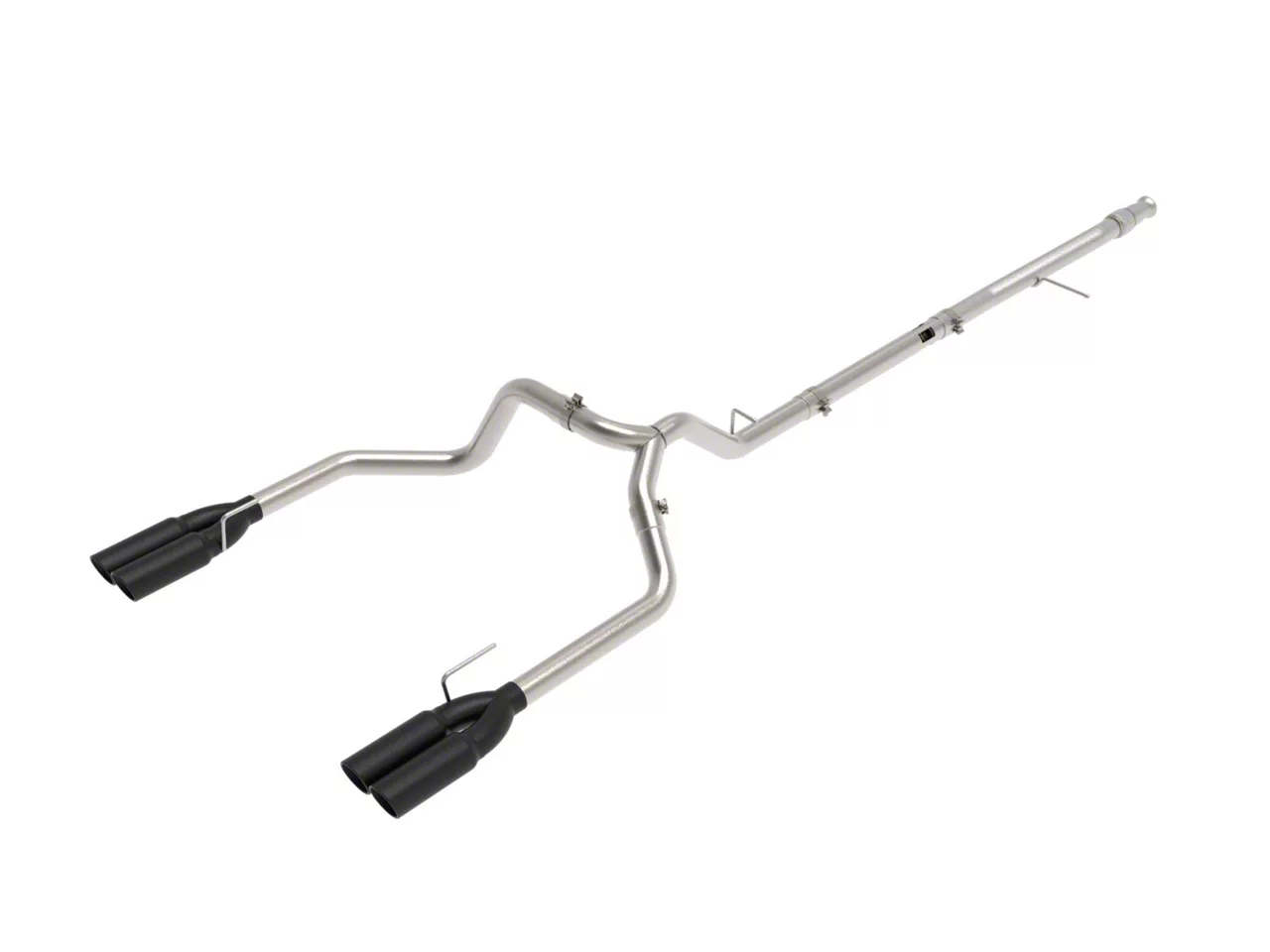 AFE Vulcan Series 3-Inch DPF-Back Dual Exhaust System with Black Tips; Rear Exit (20-26 3.0L Duramax Silverado 1500)