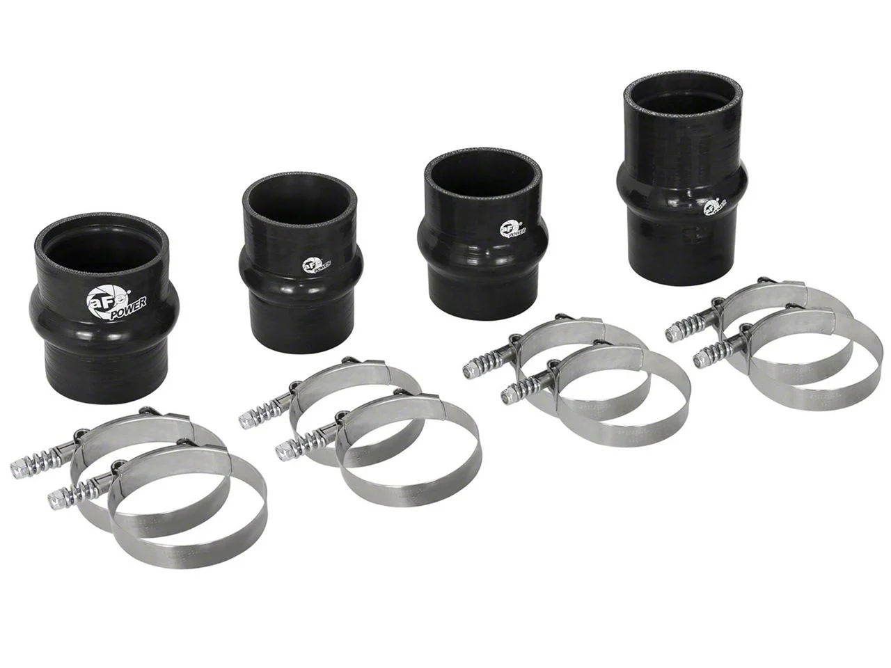 AFE BladeRunner Intercooler Couplings and Clamps Kit for aFe Tubes (17-19 6.6L Duramax Silverado 2500 HD)