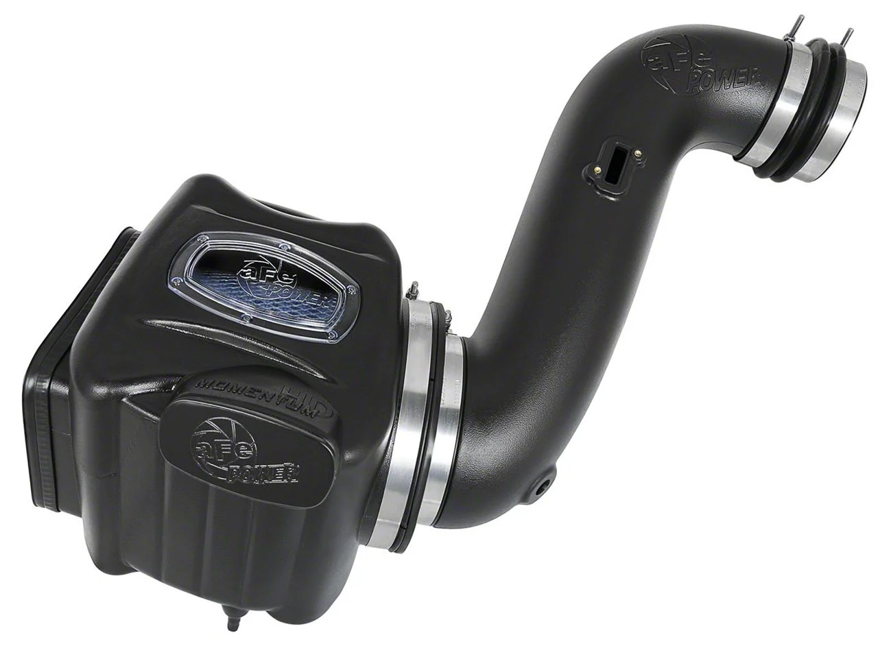 AFE Momentum HD Cold Air Intake with Pro 10R Oiled Filter; Black (07-10 6.6L Duramax Silverado 2500 HD)