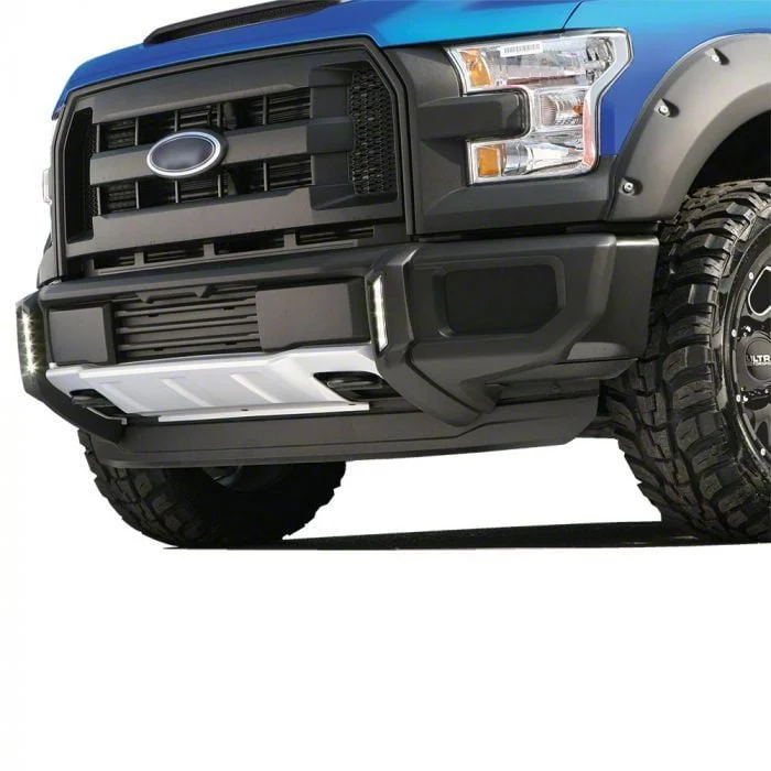 Air Design Dakar Style Front Bumper Guard with DRL; Satin Black (15-17 F-150, Excluding Raptor)