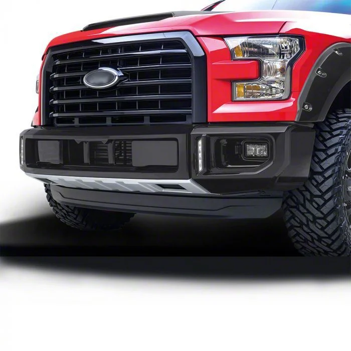 Air Design OE Style Front Bumper Guard with DRL; Satin Black (15-17 F-150, Excluding Raptor)