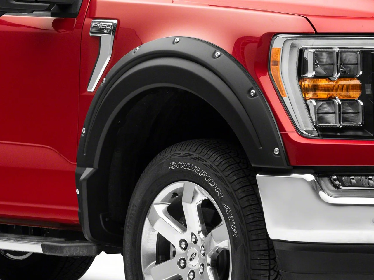 Air Design Super Bolt Fender Flares; Satin Black (21-26 F-150, Excluding Raptor)