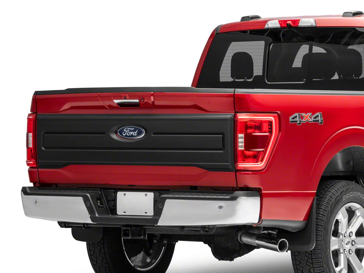 Air Design Tailgate Applique; Satin Black (21-26 F-150 w/o Tailgate Applique)
