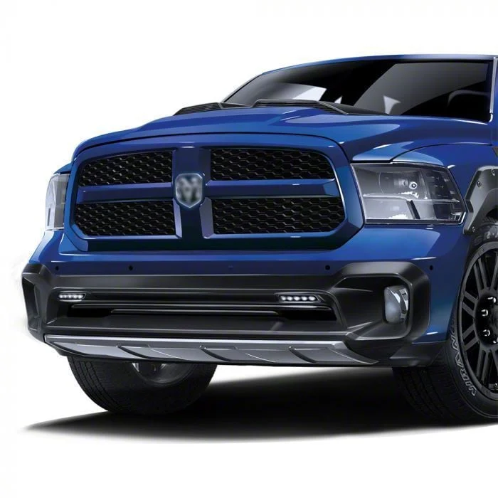 Air Design Front Bumper Guard with DRL; Unpainted (13-18 RAM 1500 Express, Limited, Sport)