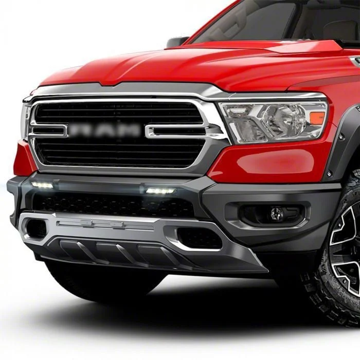 Air Design Front Bumper Guard with DRL; Unpainted (19-24 RAM 1500, Excluding Rebel & TRX)