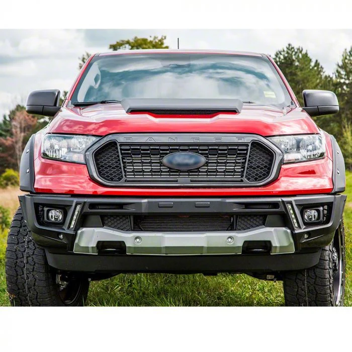 Air Design Front Bumper Guard with DRL; Unpainted (19-23 Ranger)