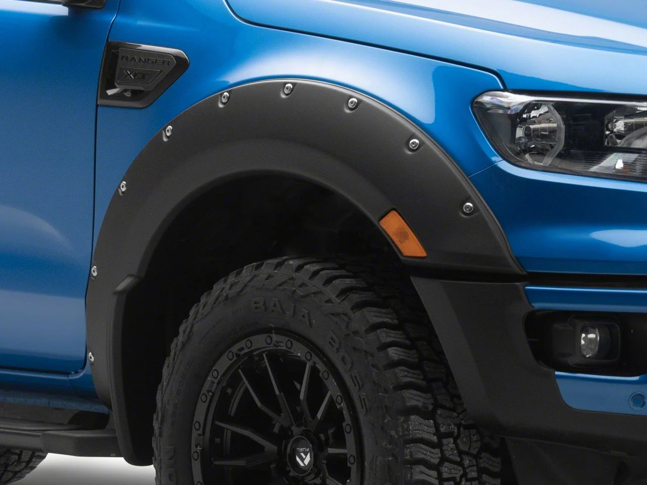 Air Design Super Bolt Fender Flares; Satin Black (19-23 Ranger)