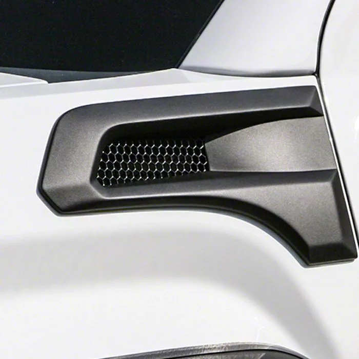 Air Design Fender Vents; Satin Black (16-18 Sierra 1500)