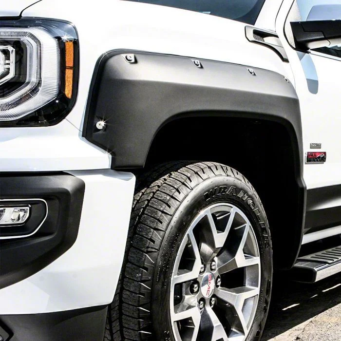 Air Design Super Bolt Fender Flares; Satin Black (16-18 Sierra 1500 w/ 5.80-Foot Short Box)