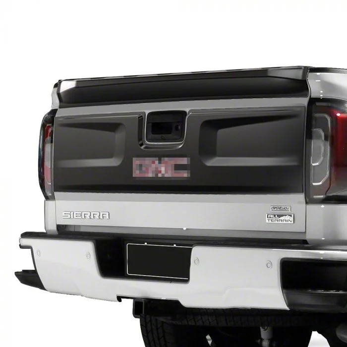 Air Design Tailgate Applique; Satin Black (16-18 Sierra 1500)