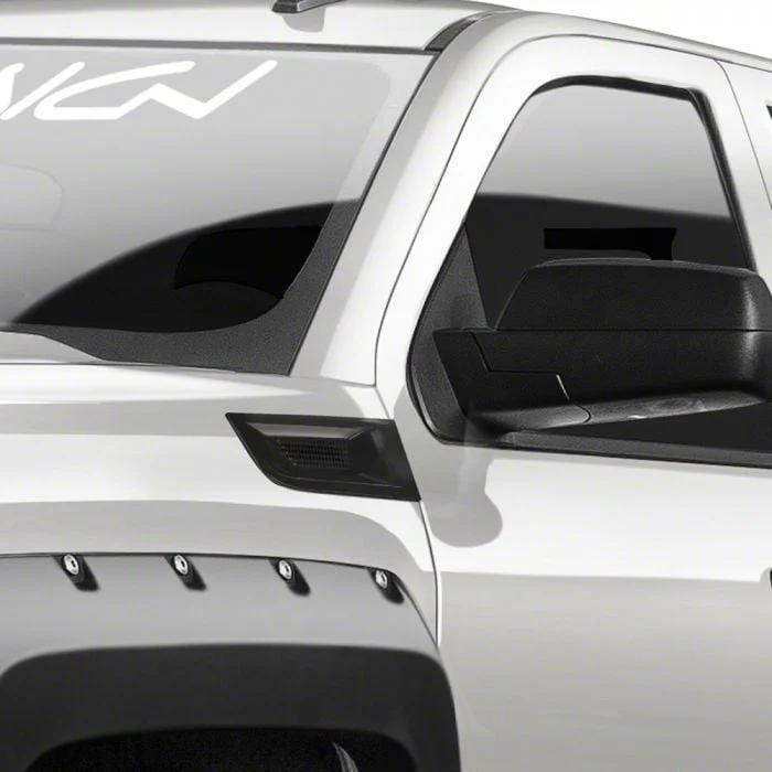 Air Design Fender Vents; Satin Black (14-18 Silverado 1500)