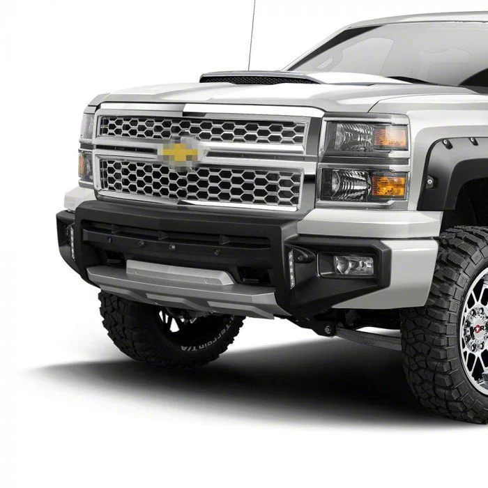 Air Design Front Bumper Guard with DRL; Unpainted (14-15 Silverado 1500)