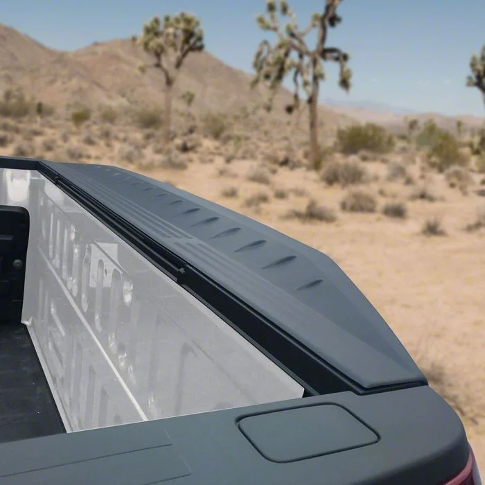 Air Design Tailgate Spoiler; Satin Black (17-19 F-250 Super Duty w/o Tailgate Step)