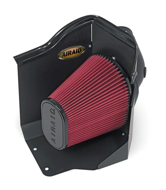 Airaid Performance Cold Air Intake with Red SynthaMax Dry Filter (07-10 6.6L Duramax Silverado 2500 HD)