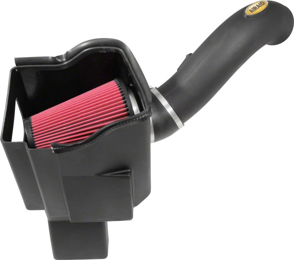 Airaid MXP Series Cold Air Intake with Red SynthaMax Dry Filter (17-19 6.6L Duramax Silverado 3500 HD)