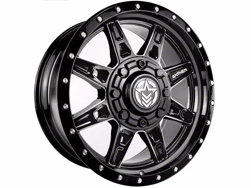 Anthem Off-Road Rogue Gloss Black Milled 8-Lug Wheel; 18x9; 18mm Offset (19-26 RAM 3500 SRW)
