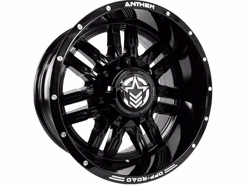 Anthem Off-Road Equalizer Gloss Black 6-Lug Wheel; 18x9; 0mm Offset (19-26 Silverado 1500)