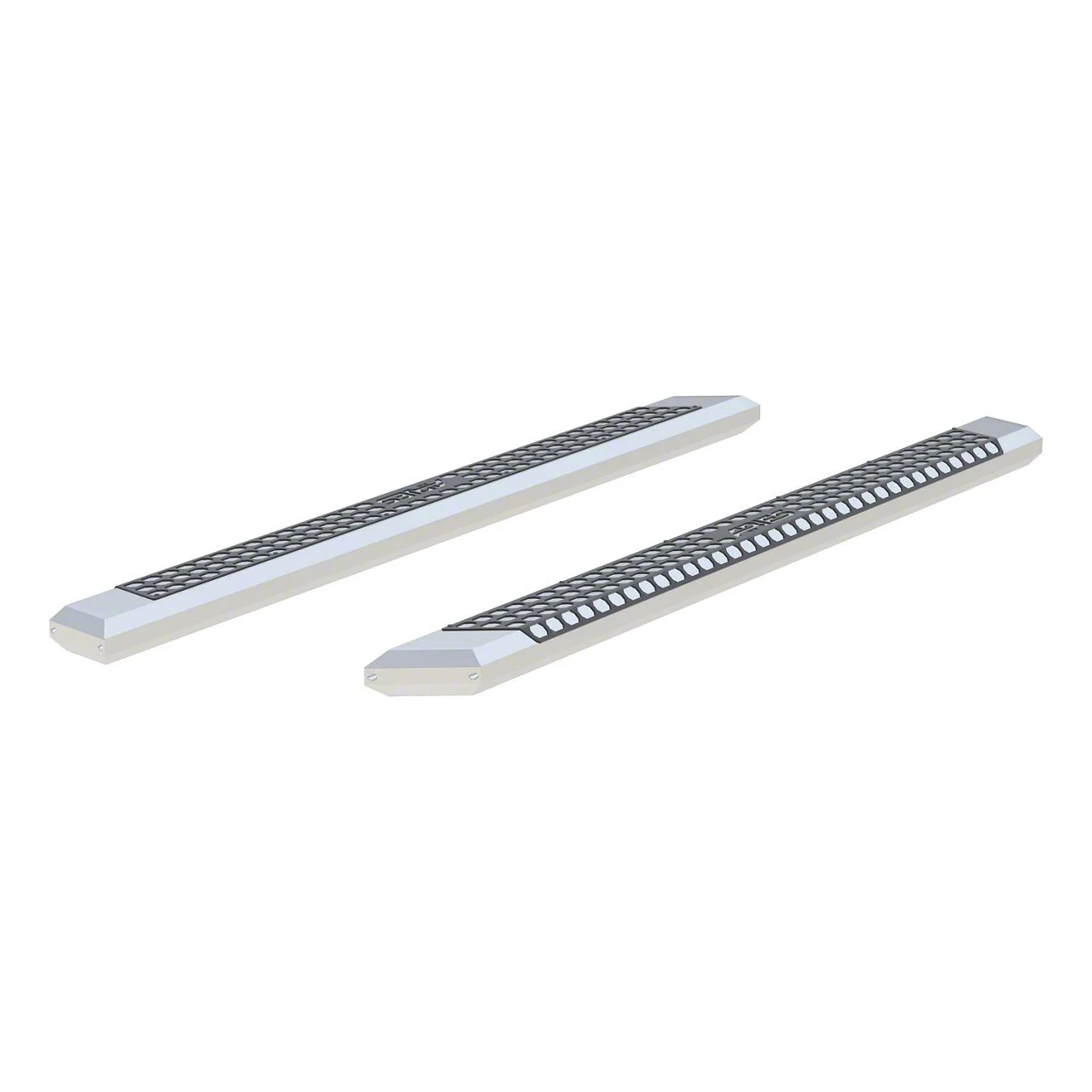 AdvantEDGE 5.50-Inch Side Step Bars without Mounting Brackets; Chrome (04-14 F-150 SuperCab)
