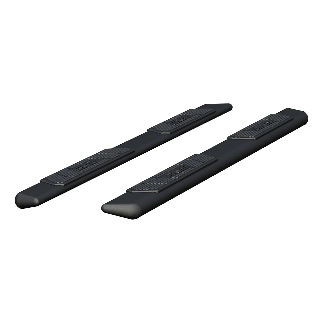AscentStep 5.50-Inch Running Boards without Mounting Brackets; Carbide Black (09-18 RAM 1500 Crew Cab)