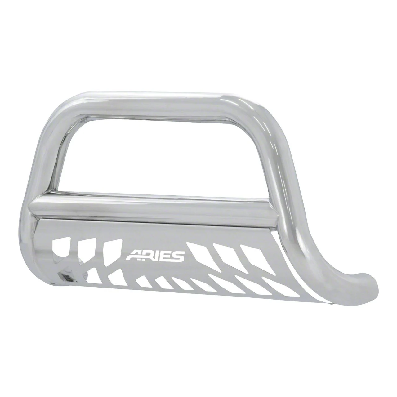 3-Inch Bull Bar with Skid Plate; Stainless Steel (07-18 Sierra 1500)