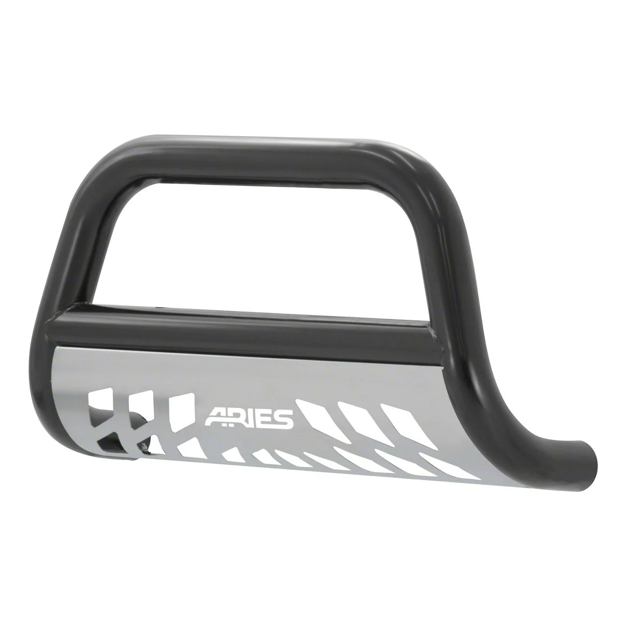 3-Inch Bull Bar with Skid Plate; Black (07-18 Silverado 1500)