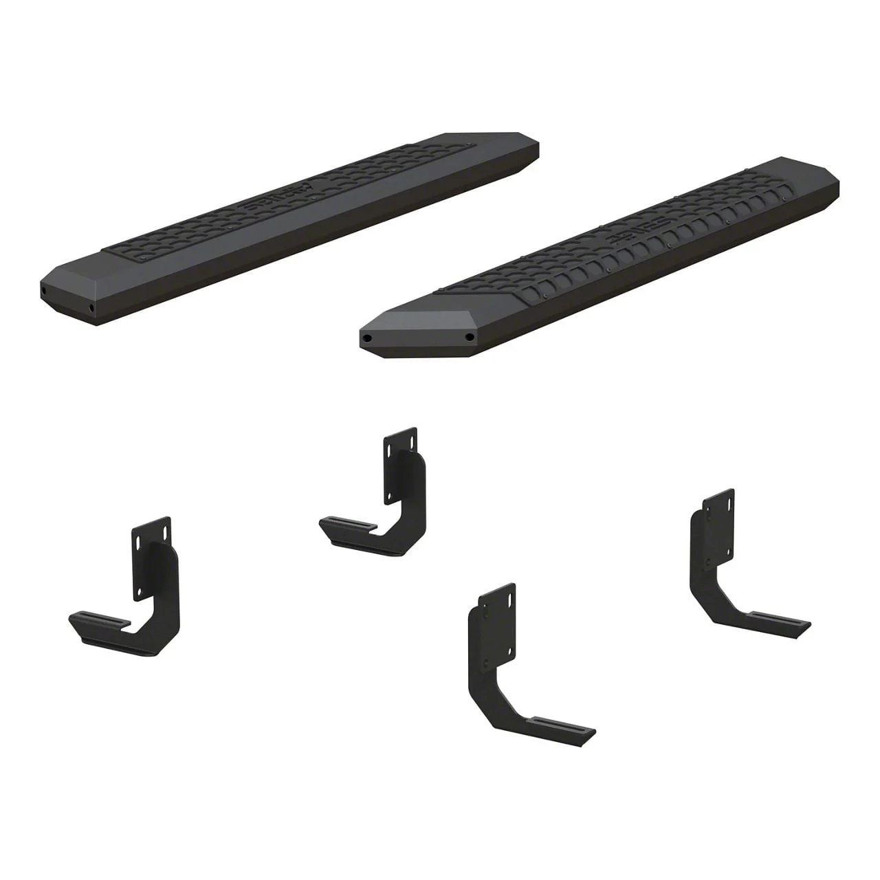 AdvantEDGE 5.50-Inch Side Step Bars; Carbide Black (11-16 F-250 Super Duty Regular Cab)