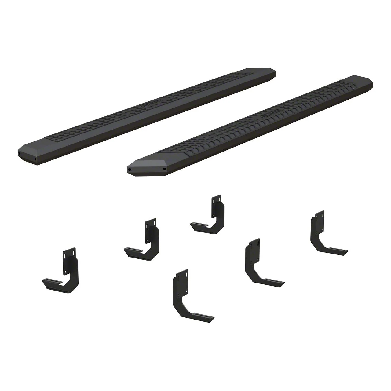 AdvantEDGE 5.50-Inch Side Step Bars; Carbide Black (11-16 F-250 Super Duty SuperCrew)