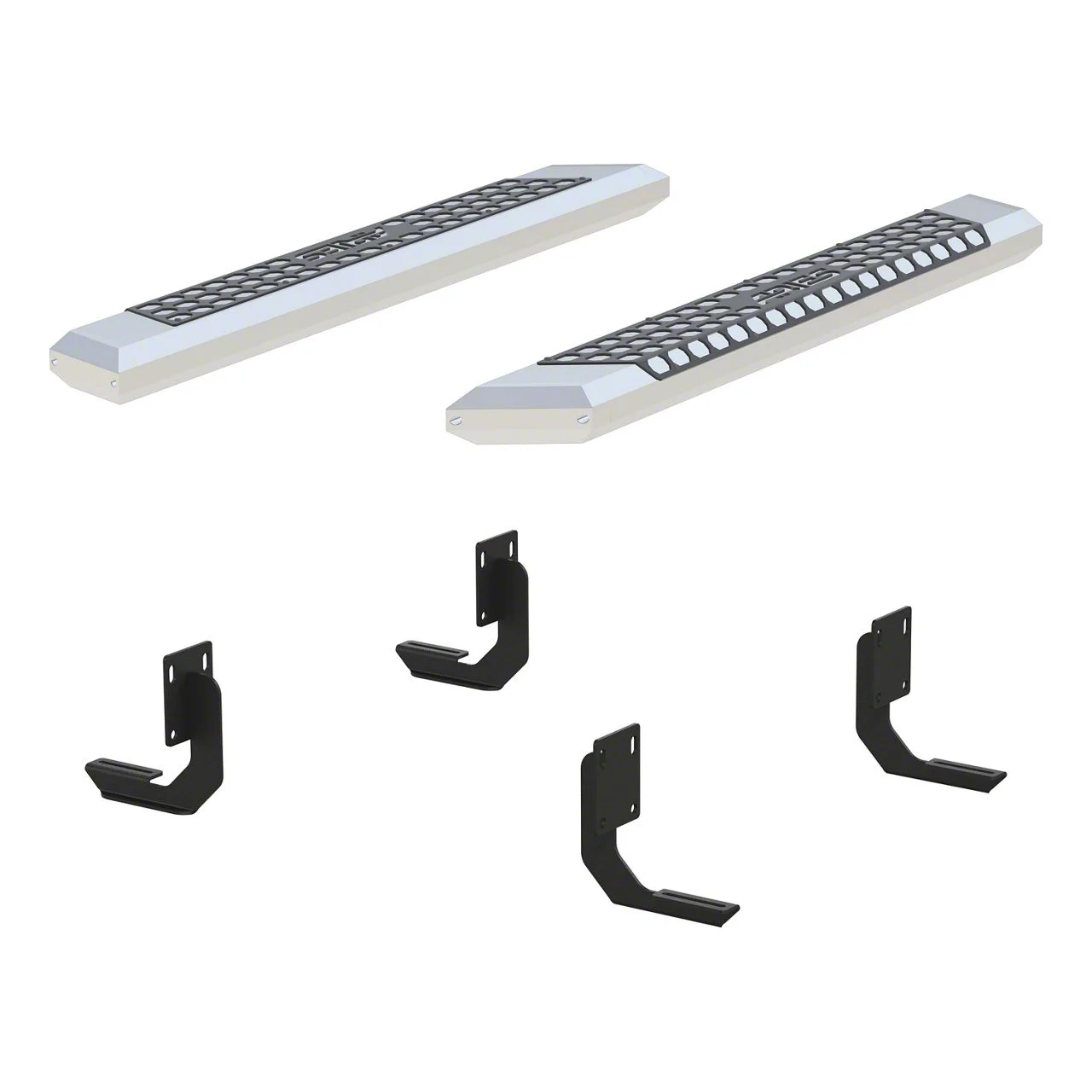 AdvantEDGE 5.50-Inch Side Step Bars; Chrome (11-16 F-250 Super Duty Regular Cab)