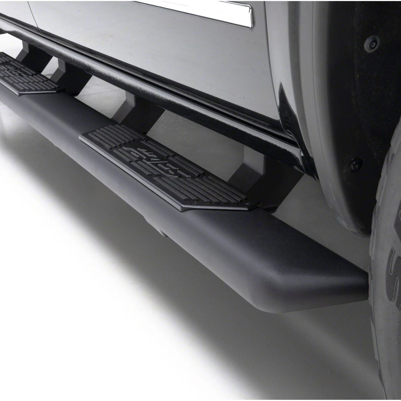 AscentStep 5.50-Inch Running Boards; Carbide Black (17-26 F-250 Super Duty SuperCrew)