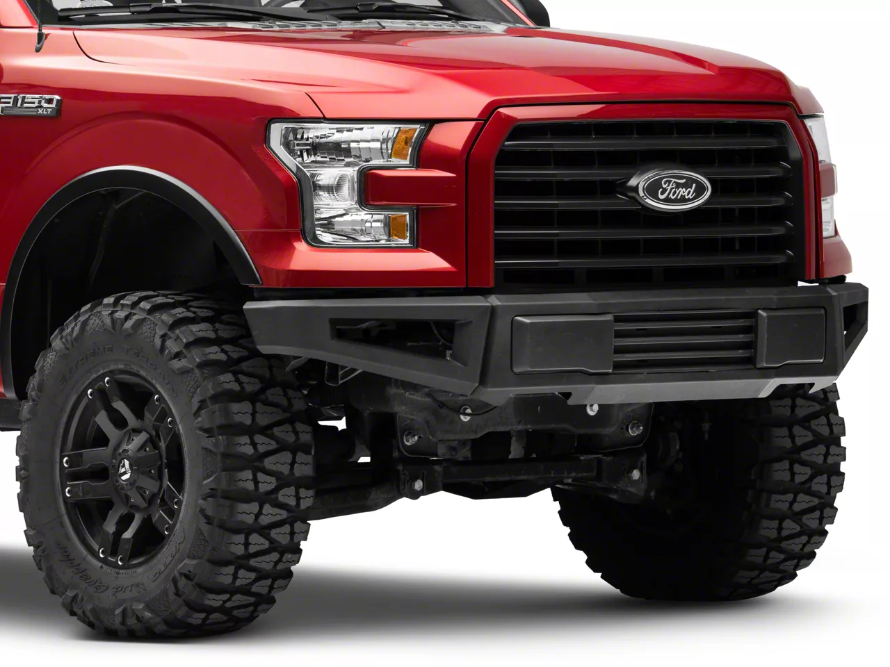 RP Series Front Bumper; Matte Black (15-17 F-150, Excluding Raptor)