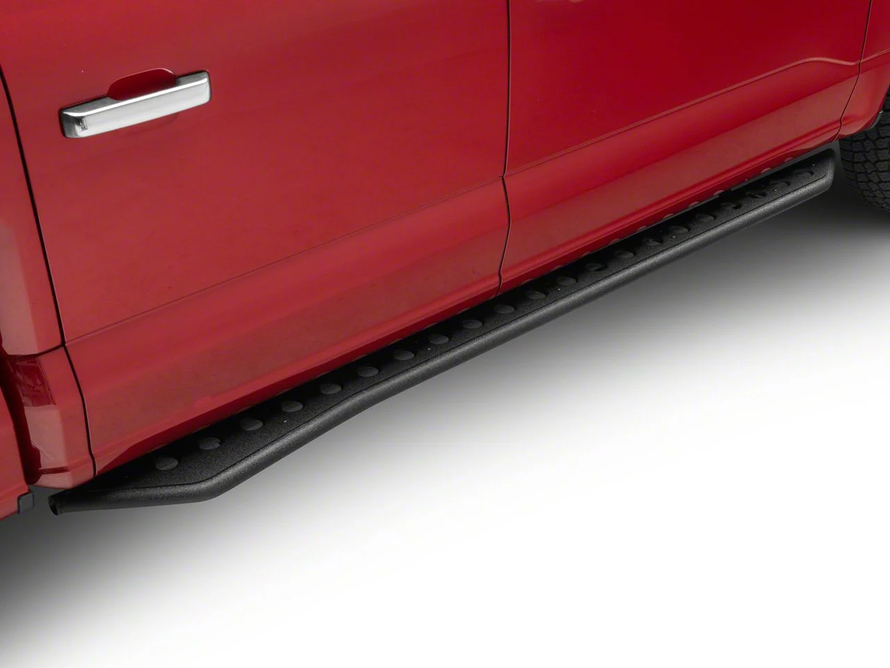 RS Series Running Boards; Textured Black (15-26 F-150 SuperCrew)