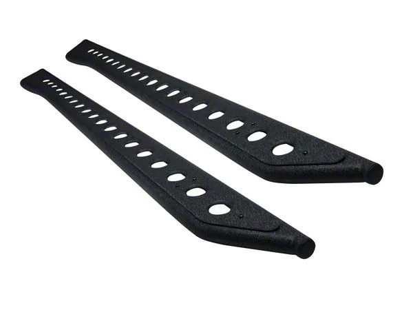 RS Series Running Boards; Textured Black (20-26 Sierra 2500 HD Double Cab)