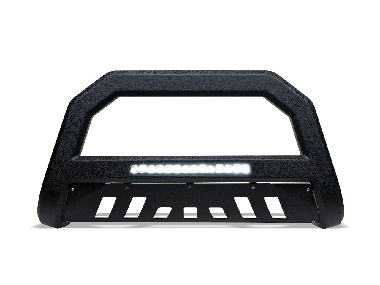 AR Series Bull Bar with LED Light Bar; Textured Black (11-18 Silverado 3500 HD)