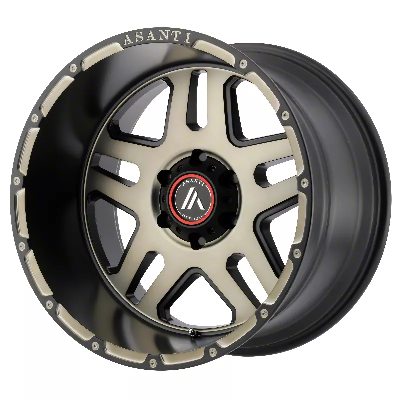 Asanti Enforcer Matte Black Machined Tint 6-Lug Wheel; 20x9; 18mm Offset (07-13 Sierra 1500)