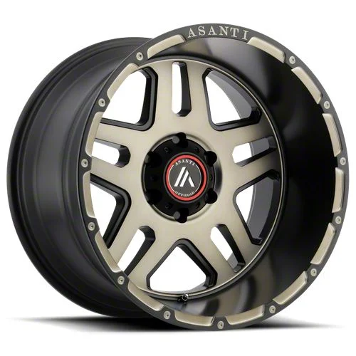 Asanti Enforcer Matte Black Machined Tint 6-Lug Wheel; 20x9; 40mm Offset (07-13 Sierra 1500)