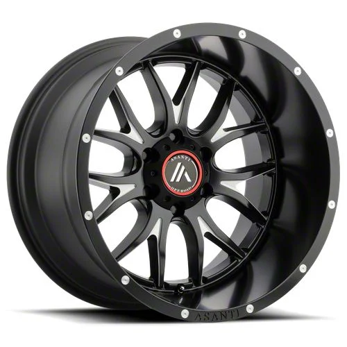 Asanti Carbine Satin Black Milled 6-Lug Wheel; 20x9; 40mm Offset (14-18 Sierra 1500)