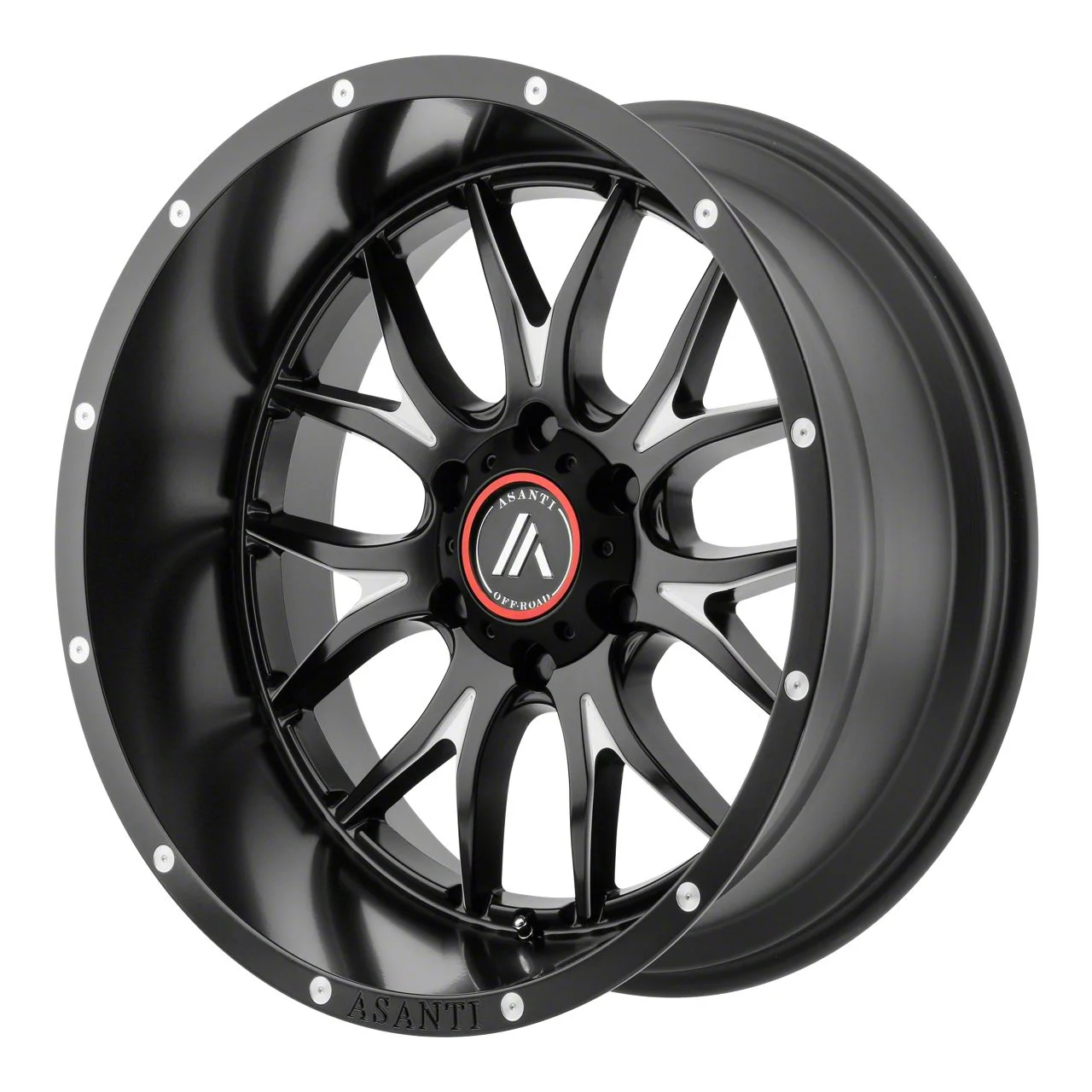 Asanti Carbine Satin Black Milled 6-Lug Wheel; 20x9; 18mm Offset (19-26 Sierra 1500)