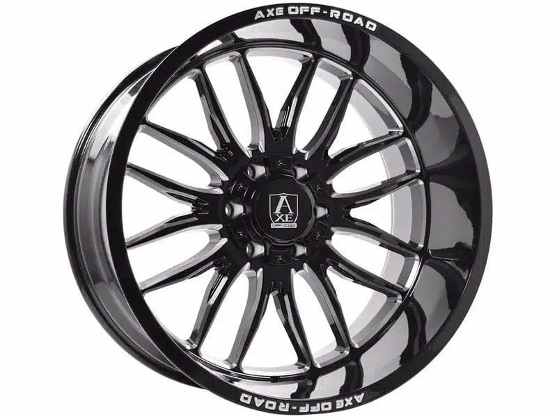 Axe Wheels Hades Gloss Black Milled 6-Lug Wheel; 20x10; -19mm Offset (21-26 Yukon)