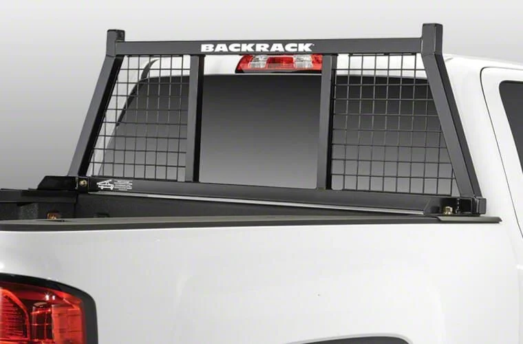 BackRack Half Safety Headache Rack Frame with 31-Inch Wide Toolbox No Drill Installation Kit (17-26 F-250 Super Duty)