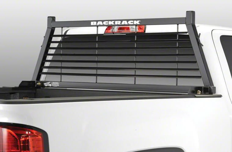 BackRack Louvered Headache Rack Frame with 21-Inch Wide Toolbox No Drill Installation Kit, Side Bed Rails for 21-Inch Wide Tool Box and Rear Bed Bar (20-26 Silverado 3500 HD w/ 6.90-Foot Standard Box)