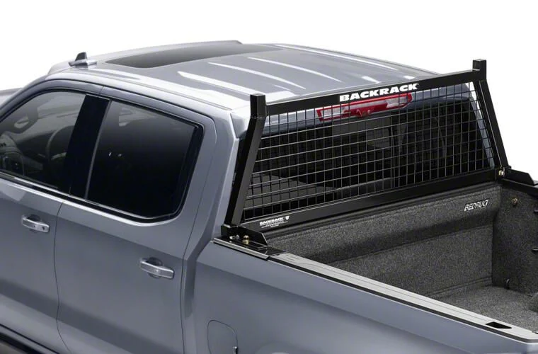 BackRack Safety Headache Rack Frame with 31-Inch Wide Toolbox No Drill Installation Kit (20-26 Silverado 3500 HD)